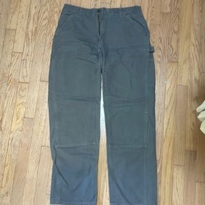 Mens Carhartt Double Knee Dungaree - Grey 34x32